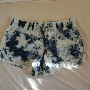 True religion tie dye shorts